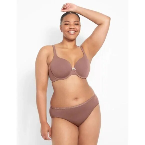 Lane Bryant Cacique Cotton Lightly Lined T-Shirt Bra 34F - Picture 4 of 4